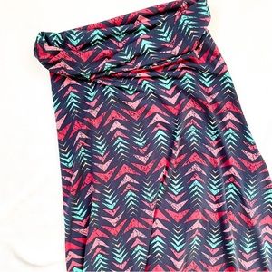 Lularoe Maxi Skirt with Aztec inspired print
